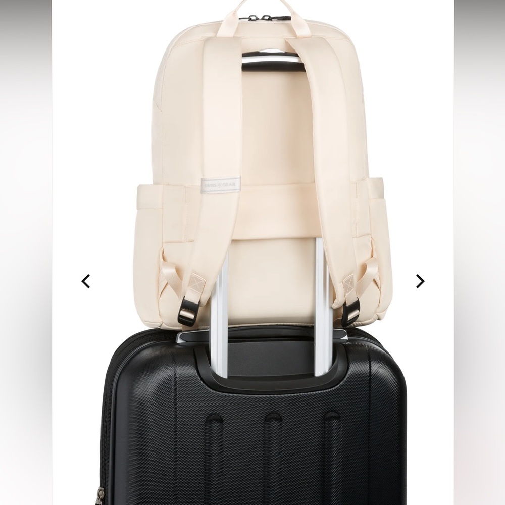 Swiss Tech THE BLOOM Cream Backpack - Picture 8 of 11